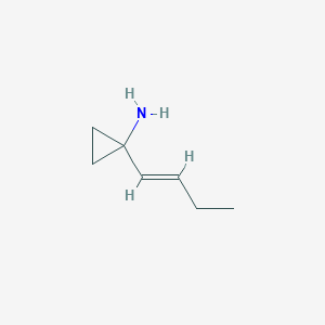 molecular formula C7H13N B13109084 (E)-1-(But-1-enyl)cyclopropanamine 