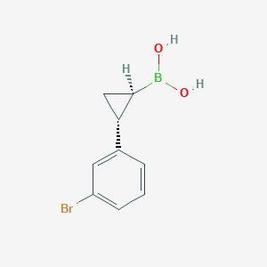 rel-((1R,2R)-2-(3-Bromophenyl)cyclopropyl)boronicacid