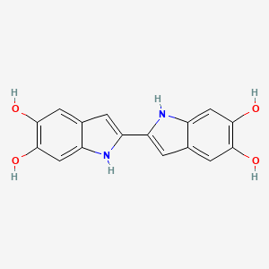 2-(5,6-dihydroxy-1H-indol-2-yl)-1H-indole-5,6-diol