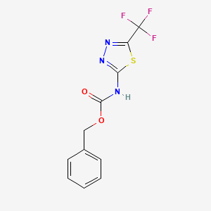 Benzyl (5-(trifluoromethyl)-1,3,4-thiadiazol-2-yl)carbamate