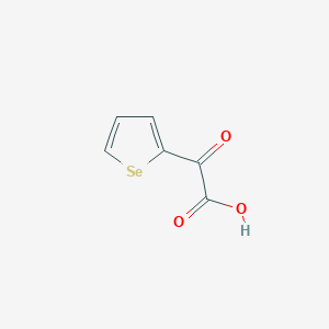 molecular formula C6H4O3Se B13109187 2-Oxo-2-(selenophen-2-yl)aceticacid 