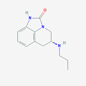 molecular formula C13H17N3O B131092 5-丙氨基-5,6-二氢-4H-咪唑并(4,5,1-ij)喹啉-2(1H)-酮 CAS No. 152886-85-6