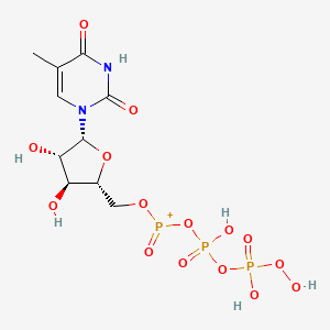 2,4(1H,3H)-Pyrimidinedione,1-[5-O-[hydroxy[[hydroxy(phosphonooxy)phosphinyl]oxy]phosphinyl]-beta-D-arabinofuranosyl]-5-methyl-