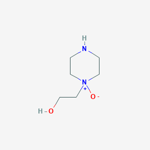 molecular formula C6H14N2O2 B13109239 1-(2-Hydroxyethyl)piperazine1-oxide 