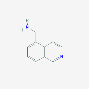 molecular formula C11H12N2 B13109281 (4-Methylisoquinolin-5-yl)methanamine 