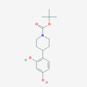 Tert-butyl 4-(2,4-dihydroxyphenyl)piperidine-1-carboxylate