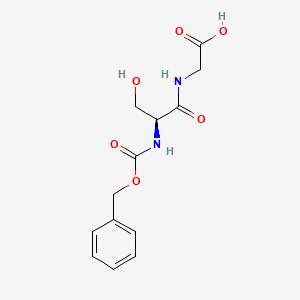 molecular formula C13H16N2O6 B1310937 (S)-2-(2-(((苄氧羰基)氨基)-3-羟基丙酰胺)乙酸 CAS No. 30735-20-7
