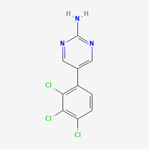 5-(2,3,4-Trichlorophenyl)pyrimidin-2-amine