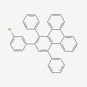 molecular formula C36H23Br B13109477 2-(3-Bromophenyl)-1,4-diphenyltriphenylene 