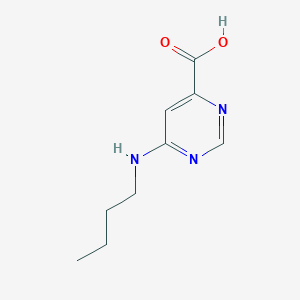 molecular formula C9H13N3O2 B13109511 6-(Butylamino)pyrimidine-4-carboxylic acid 