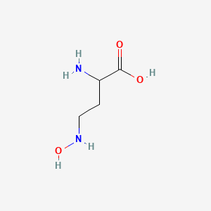 molecular formula C4H10N2O3 B13109515 2-Amino-4-(hydroxyamino)butanoic acid 