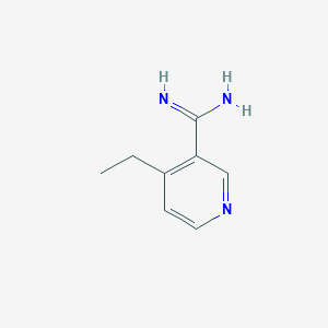 molecular formula C8H11N3 B13109560 4-Ethylnicotinimidamide CAS No. 1256804-65-5