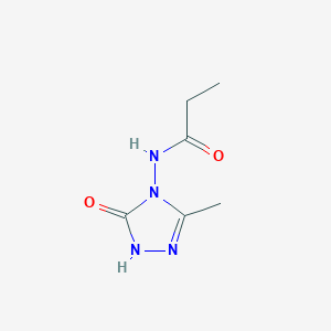 N-(3-Methyl-5-oxo-1H-1,2,4-triazol-4(5H)-yl)propionamide