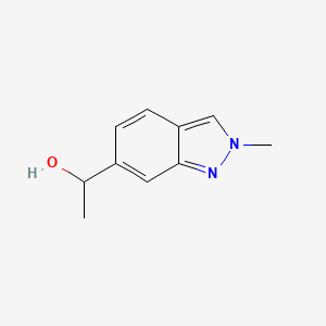 molecular formula C10H12N2O B13109588 1-(2-Methyl-2H-indazol-6-yl)ethanol 