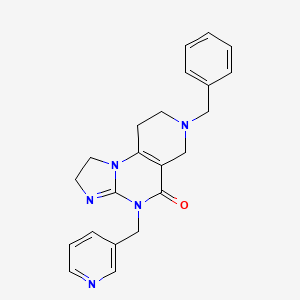 7-Benzyl-4-(pyridin-3-ylmethyl)-1,2,6,7,8,9-hexahydroimidazo[1,2-a]pyrido[3,4-e]pyrimidin-5(4H)-one