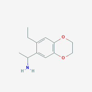 1-(7-Ethyl-2,3-dihydrobenzo[b][1,4]dioxin-6-yl)ethanamine