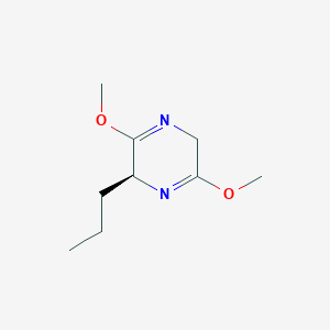 molecular formula C9H16N2O2 B13109631 (S)-3,6-dimethoxy-2-propyl-2,5-dihydropyrazine 