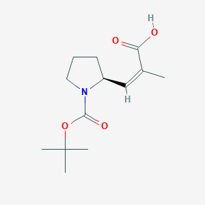 (S,Z)-3-(1-(tert-Butoxycarbonyl)pyrrolidin-2-yl)-2-methylacrylicacid