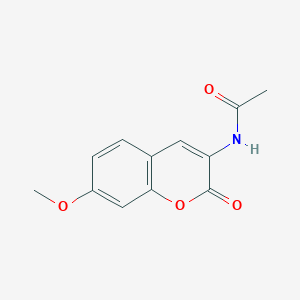 molecular formula C12H11NO4 B13109668 N-(7-methoxy-2-oxo-2H-chromen-3-yl)acetamide 