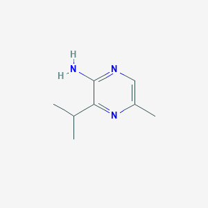 molecular formula C8H13N3 B13109669 3-Isopropyl-5-methylpyrazin-2-amine 