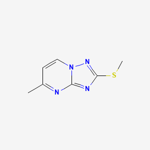 [1,2,4]Triazolo[1,5-a]pyrimidine, 5-methyl-2-(methylthio)-