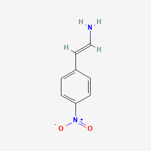 molecular formula C8H8N2O2 B13109722 Ethenamine,2-(4-nitrophenyl)- 