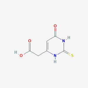 (6-Oxo-2-sulfanylidene-1,2,3,6-tetrahydropyrimidin-4-yl)acetic acid