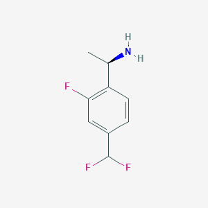 (R)-1-(4-(difluoromethyl)-2-fluorophenyl)ethan-1-amine