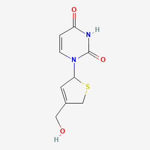 1-[4-(Hydroxymethyl)-2,5-dihydrothiophen-2-yl]pyrimidine-2,4-dione