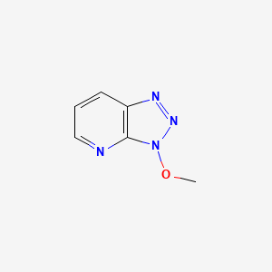 molecular formula C6H6N4O B13109816 3-Methoxytriazolo[4,5-b]pyridine CAS No. 61822-85-3