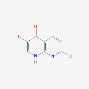 7-Chloro-3-iodo-1,8-naphthyridin-4(1H)-one