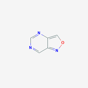 molecular formula C5H3N3O B13109832 Isoxazolo[4,3-D]pyrimidine CAS No. 272-58-2