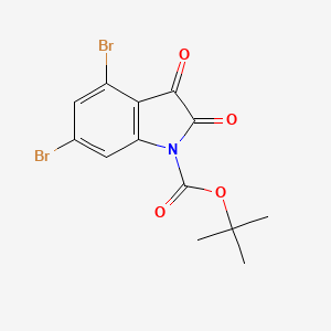 tert-Butyl 4,6-dibromo-2,3-dioxoindoline-1-carboxylate