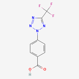 4-(5-(Trifluoromethyl)-2H-tetrazol-2-yl)benzoic acid