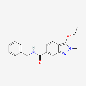 molecular formula C18H19N3O2 B13109890 N-Benzyl-3-ethoxy-2-methyl-2H-indazole-6-carboxamide CAS No. 919107-62-3