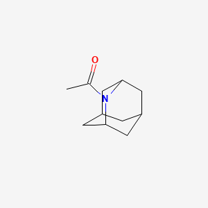 molecular formula C11H17NO B13109903 1-(2-Azaadamantan-2-yl)ethanone 