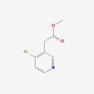 molecular formula C8H8BrNO2 B13109931 Methyl2-(4-bromopyridin-3-yl)acetate 