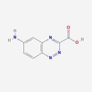 molecular formula C8H6N4O2 B13109944 6-Aminobenzo[e][1,2,4]triazine-3-carboxylic acid 