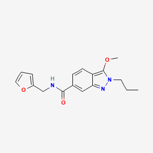 N-[(Furan-2-yl)methyl]-3-methoxy-2-propyl-2H-indazole-6-carboxamide