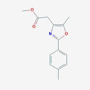 B131100 Methyl [5-methyl-2-(4-methylphenyl)-1,3-oxazol-4-YL]acetate CAS No. 157169-68-1