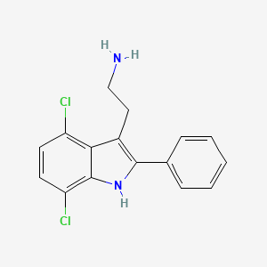 2-(4,7-dichloro-2-phenyl-1H-indol-3-yl)ethanamine