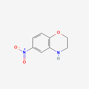molecular formula C8H8N2O3 B1311004 6-nitro-3,4-dihydro-2H-1,4-benzoxazine CAS No. 28226-22-4