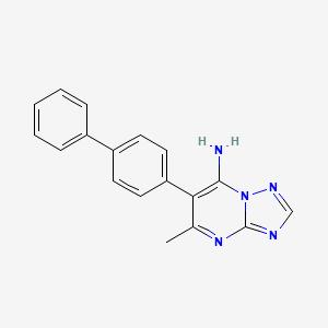 6-([1,1'-Biphenyl]-4-yl)-5-methyl[1,2,4]triazolo[1,5-a]pyrimidin-7-amine