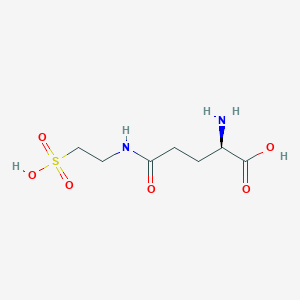 molecular formula C7H14N2O6S B13110063 N5-(2-Sulfoethyl)-D-glutamine 