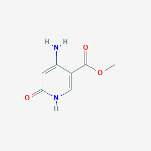 molecular formula C7H8N2O3 B13110111 Methyl4-amino-6-oxo-1,6-dihydropyridine-3-carboxylate 