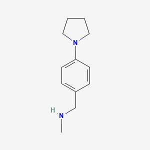 B1311013 N-methyl-N-(4-pyrrolidin-1-ylbenzyl)amine CAS No. 823188-79-0