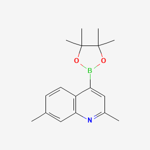 2,7-Dimethyl-4-(4,4,5,5-tetramethyl-1,3,2-dioxaborolan-2-yl)quinoline