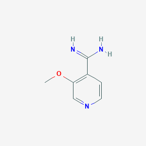 molecular formula C7H9N3O B13110217 3-Methoxyisonicotinimidamide 