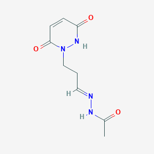 N'-(3-(3,6-Dioxo-2,3-dihydropyridazin-1(6H)-yl)propylidene)acetohydrazide