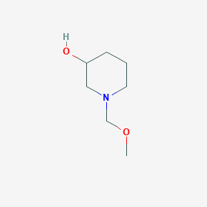 molecular formula C7H15NO2 B13110244 1-(Methoxymethyl)piperidin-3-ol 